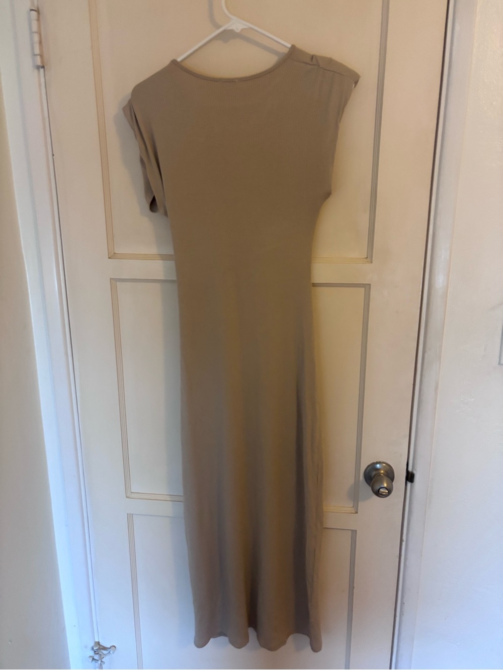 Le Lis Cutout Maxi Dress in Tan Beige - Picture 2 of 6